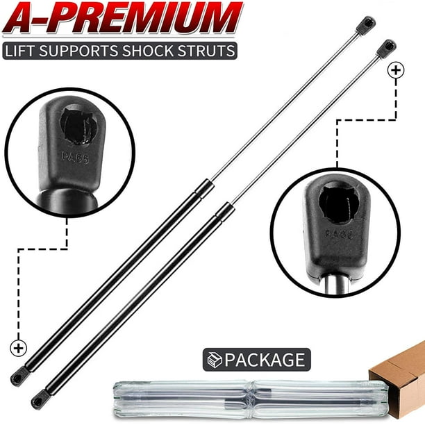 2 Gas Charged Lift Support Replacement Set For Jeep Wrangler Rear Window Glass